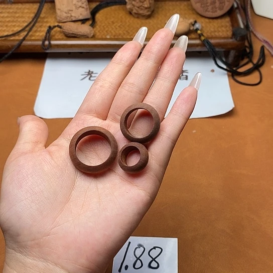 檀香木手串/手链戒指三件套（瑕疵）