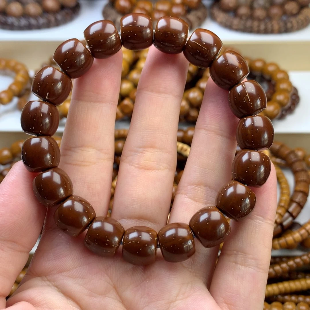 【闪购商品】紫金鼠手串12*11实心弧切