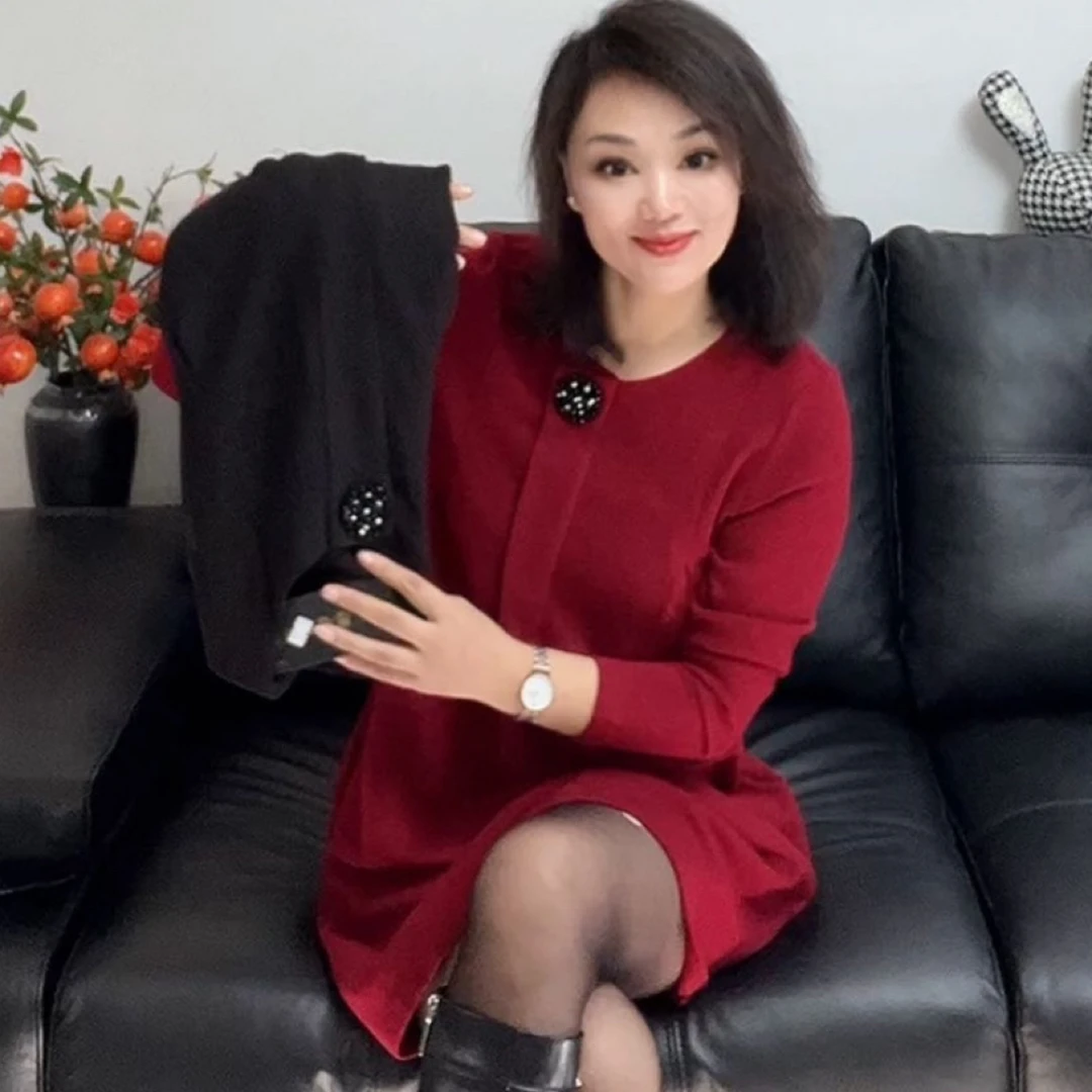 297（莉力服饰）时尚百搭200斤无压力连衣裙