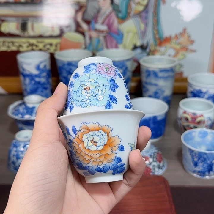 杯风**壁现代景德镇陶瓷杯