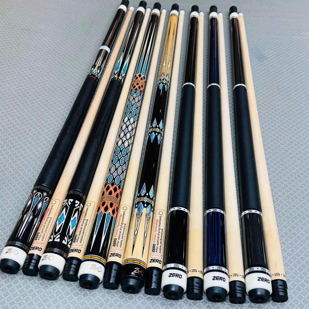 零度彩虹台球杆大头雷神系列杆头12.5mm和11.75规格碳管前肢套装