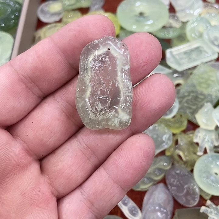 蛇纹石玉合金颈饰