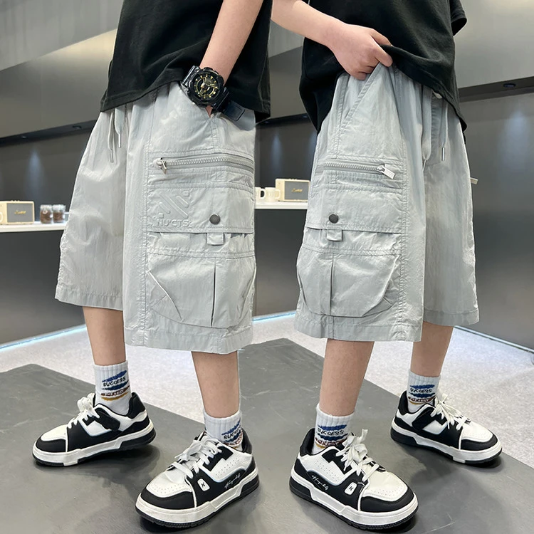 童装男童工装短裤夏天休闲裤儿童夏季五分裤中大童2025夏装新款潮