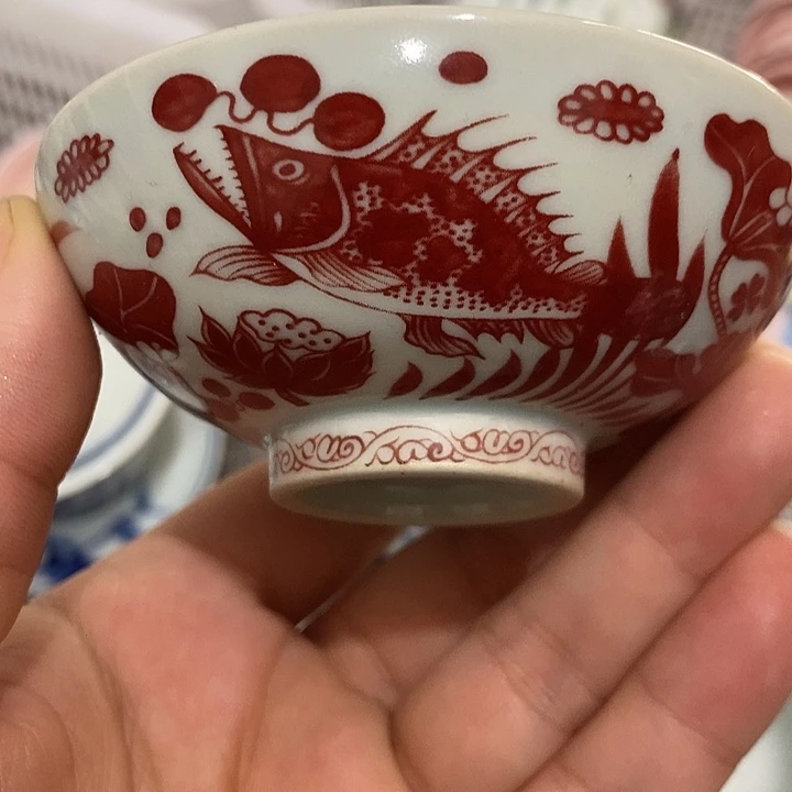 陶摆件景德镇陶瓷主人杯123
