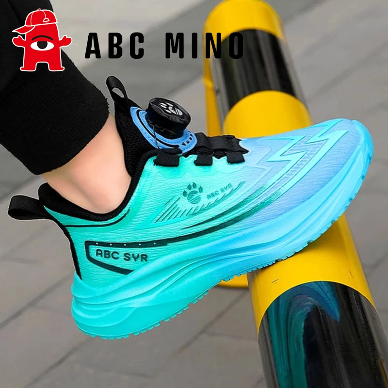 ABC MINO男童鞋子2025夏季新款儿童运动老爹鞋中大童旋转纽扣跑步