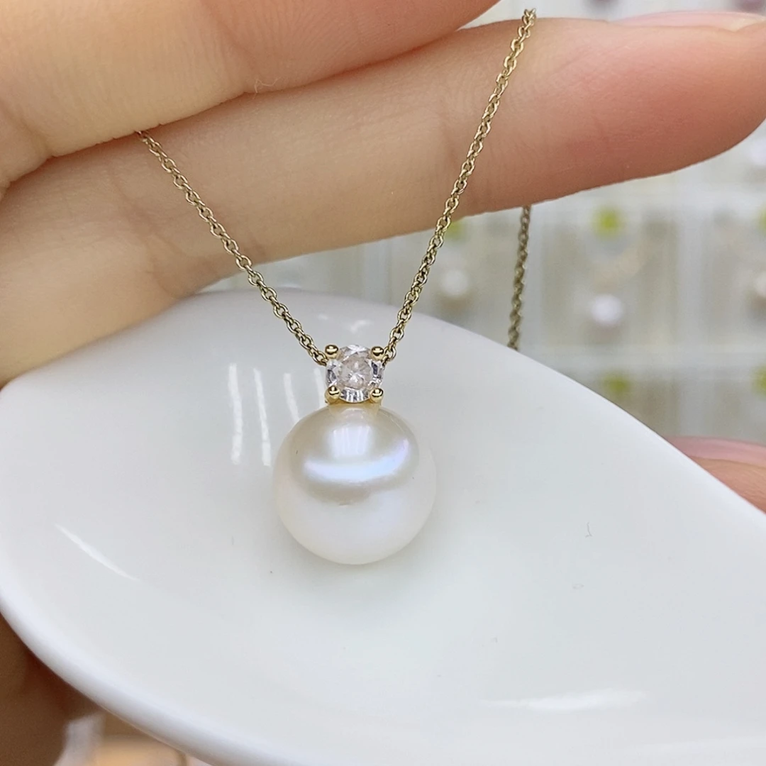 淡水珍珠吊坠(赠链)合金