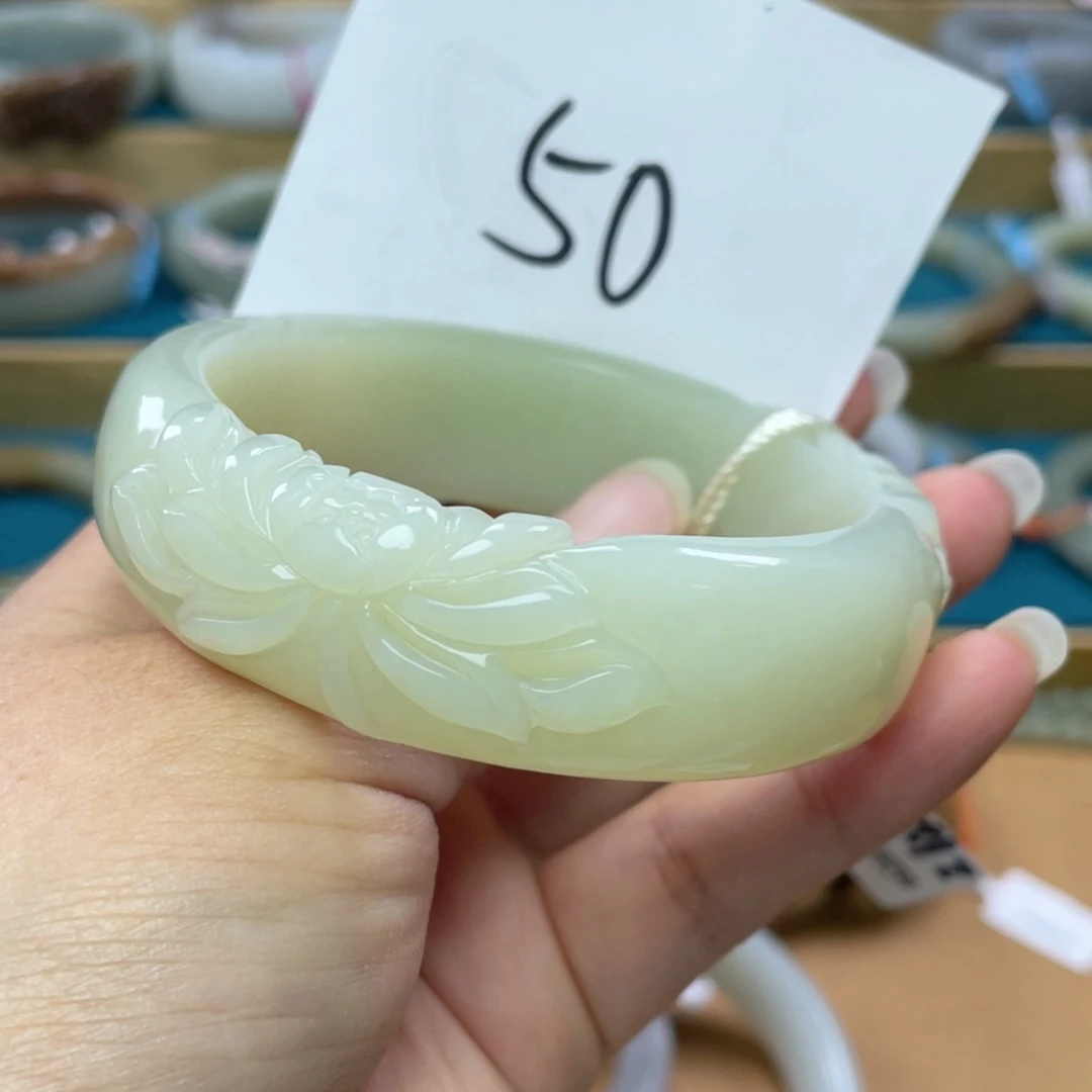 未镶嵌手镯和田玉圈口61