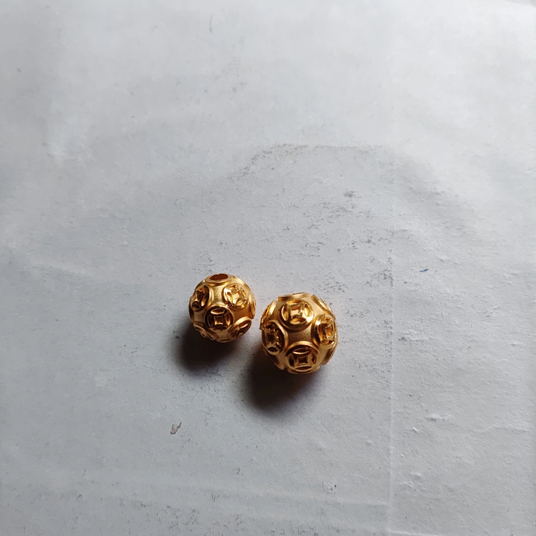 金元宝足金999貔貅珠子首饰