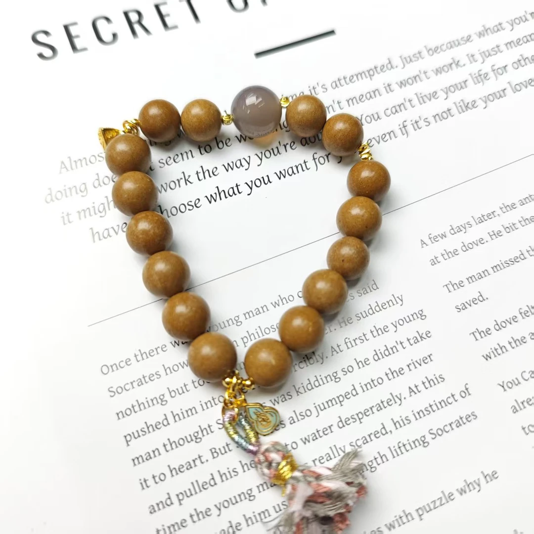 【烟雨】烟紫玉髓玛瑙香香手链9/12(多样发其一) JL22