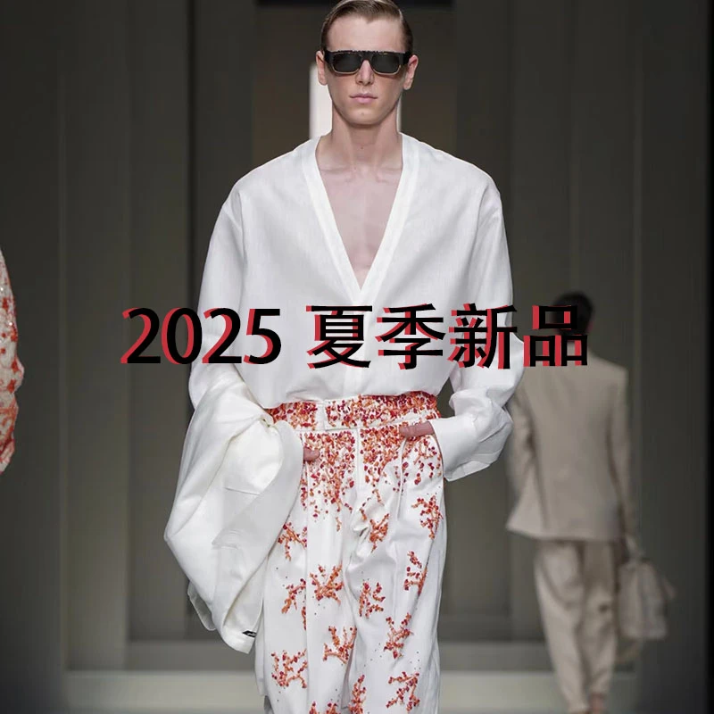 夏季男T恤轻奢小立领【R608#半拉链】定制款冰丝速干短袖