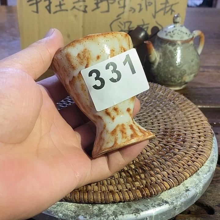 J***圆331手捏茶杯福利包邮