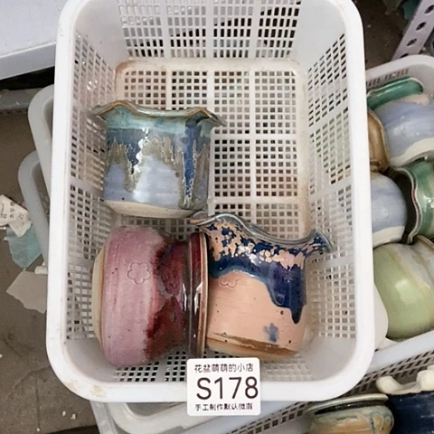 紫砂花盆178微瑕品口径6到7左右