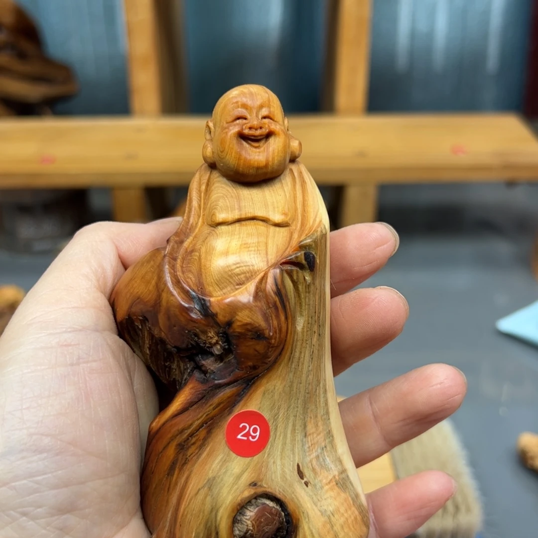 ****派木崖柏木摆件手把件，