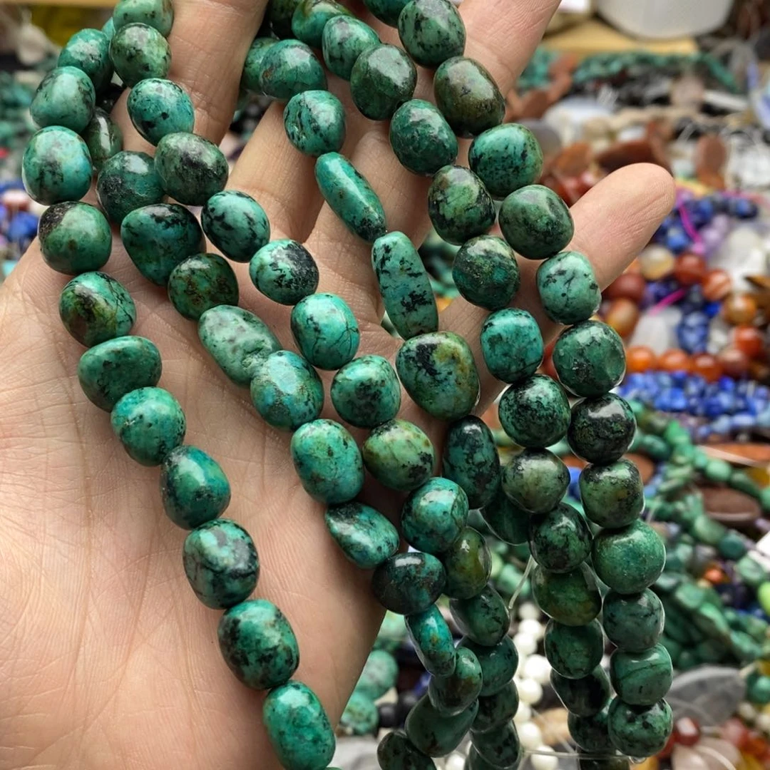 玛瑙/玉髓未镶嵌珠宝半成品一条天然绿松石随行G30