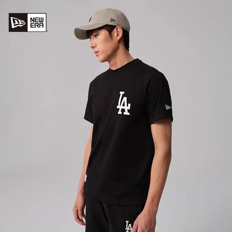 New Era x MLB联名款洛杉矶道奇队Logo印花T恤运动短袖