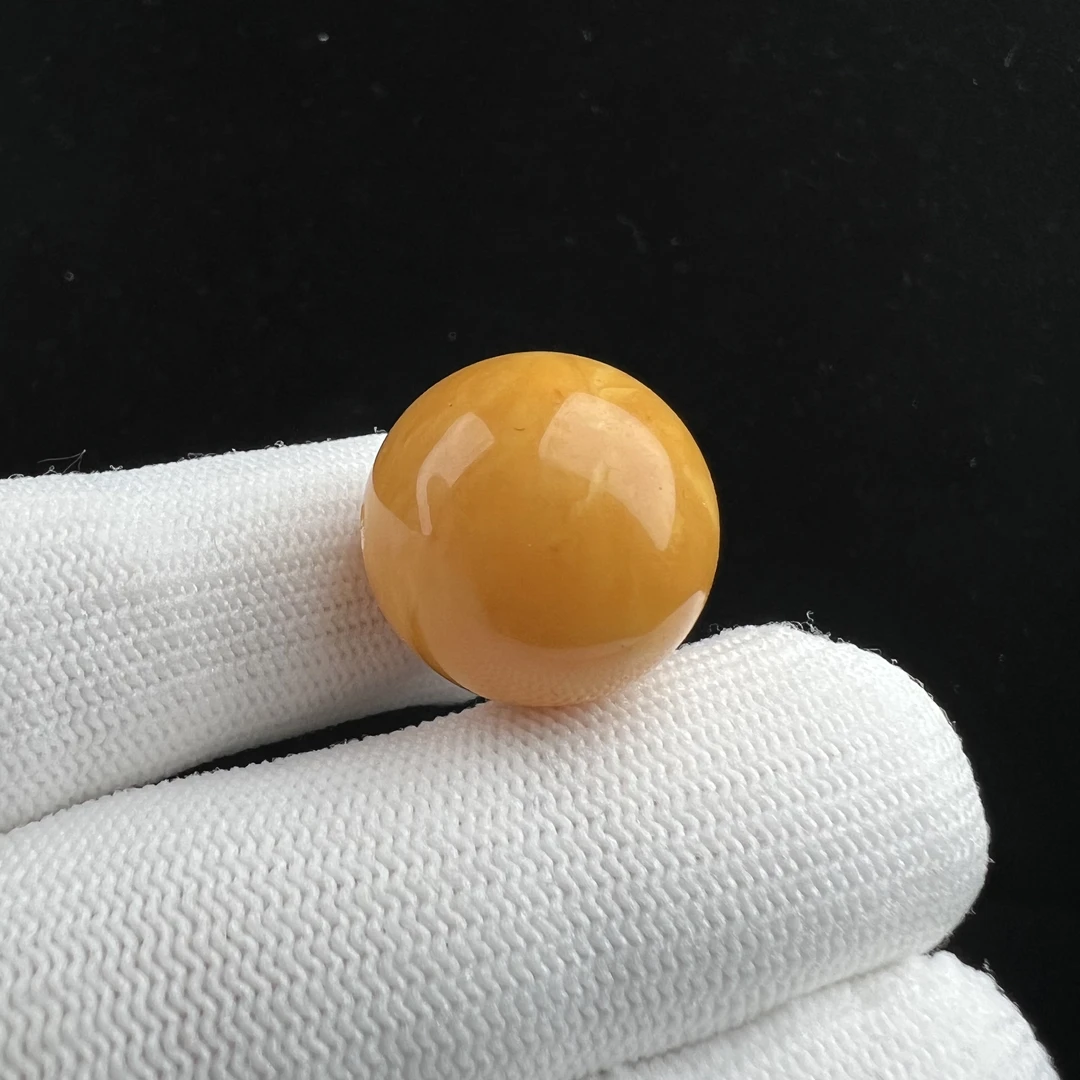 D1927 瑕疵特价 天然蜜蜡圆珠 19.1mm 支持复检 假一发四