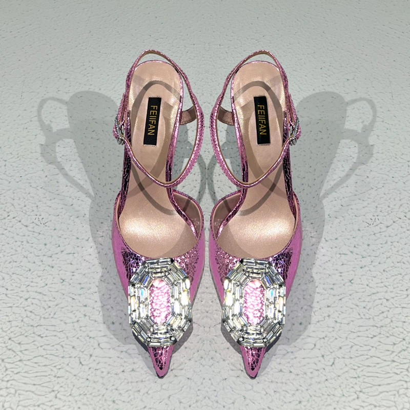 【现货】高跟鞋女细跟2024春秋新款气质百搭方头法式单鞋86