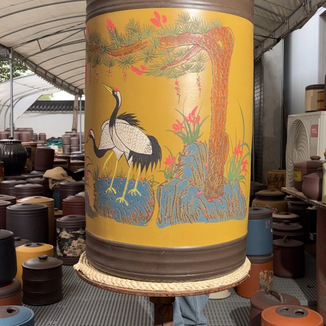 茶叶罐紫砂80 饼茶叶罐