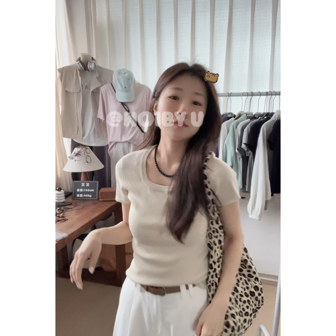 【经典方领T】必入版型超正新款舒适透气女T恤