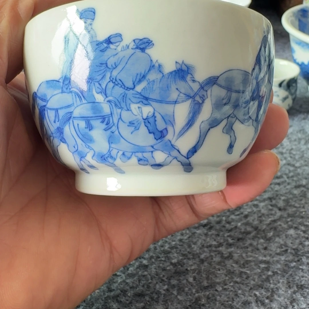 ****然现代景德镇陶瓷手绘茶具