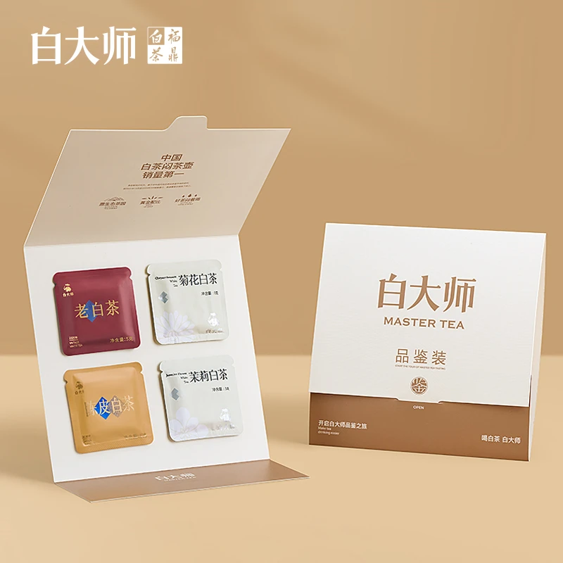 白大师陈皮白茶寿眉菊花茉莉红枣罗汉果玫瑰白茶品鉴装