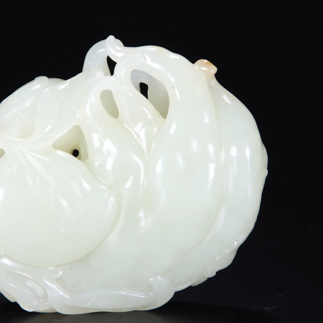 清和田玉三多把件-NX