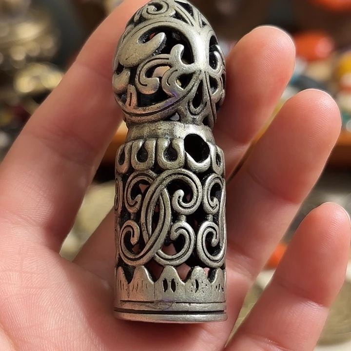 泥塑藏传 藏印章 镂空