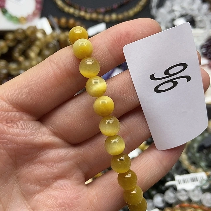 硅化玉手链未镶嵌手串