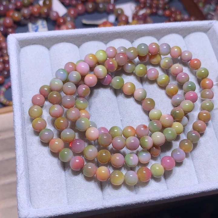 玛瑙/玉髓未镶嵌手链盐源玛瑙