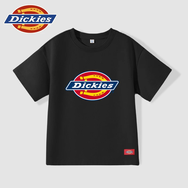 Dickies童装男童短袖t恤夏季儿童夏款时尚纯棉半袖小男孩休闲夏装