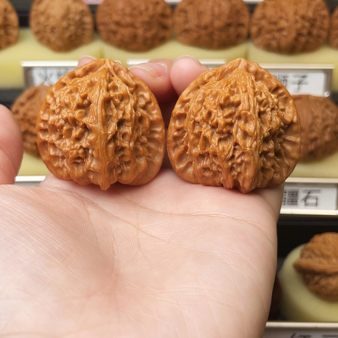 吊坠文玩核桃三角白41尺593