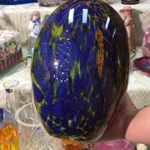 有机玻璃微瑕中古琉璃花瓶
