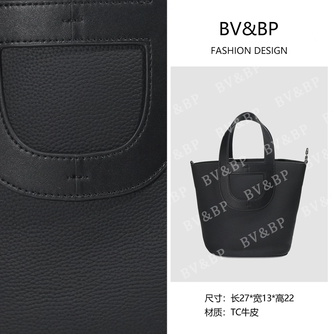 BV&BP· 原创设计 真皮高定单肩斜跨包  BV1718-黑色