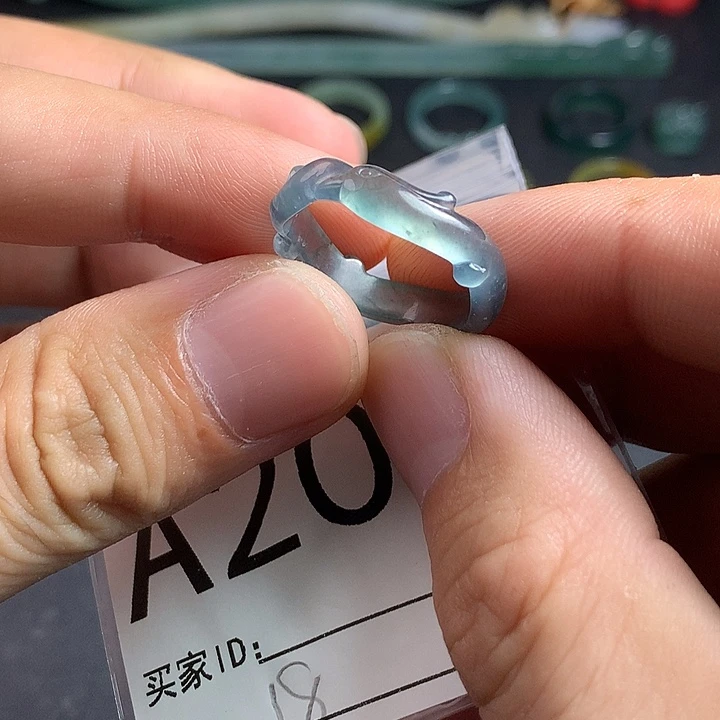 未镶嵌戒指翡翠戒圈