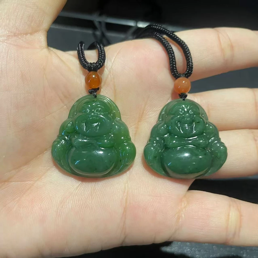 【玉经纶】72790/Q31-和田玉佛公吊坠-多样性发其一