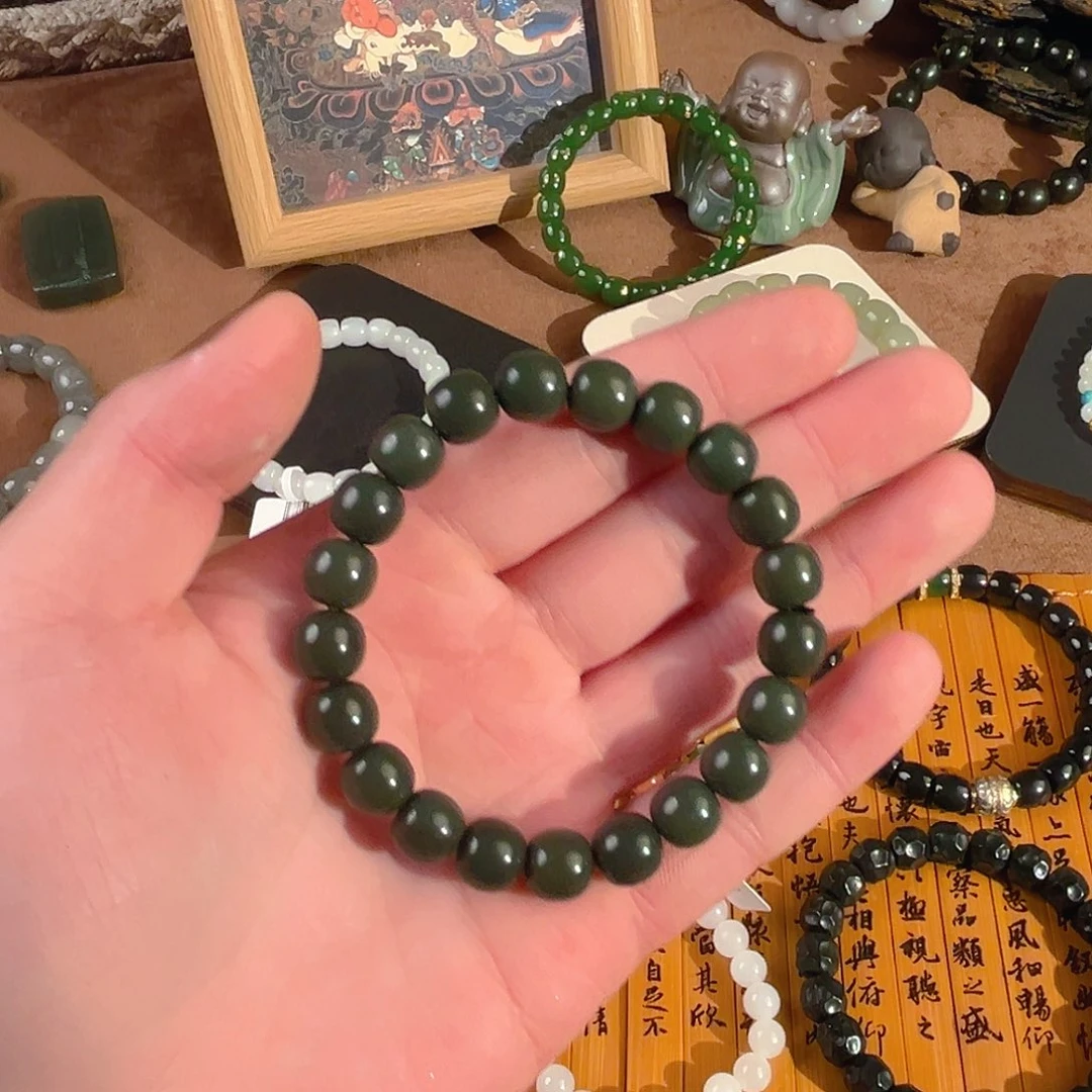 和田玉未镶嵌手链