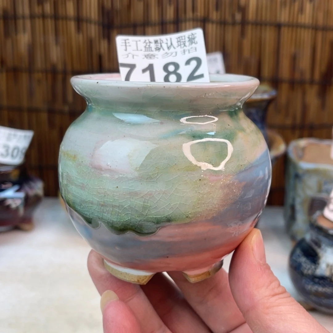 手工花盆默认瑕疵完美者勿拍