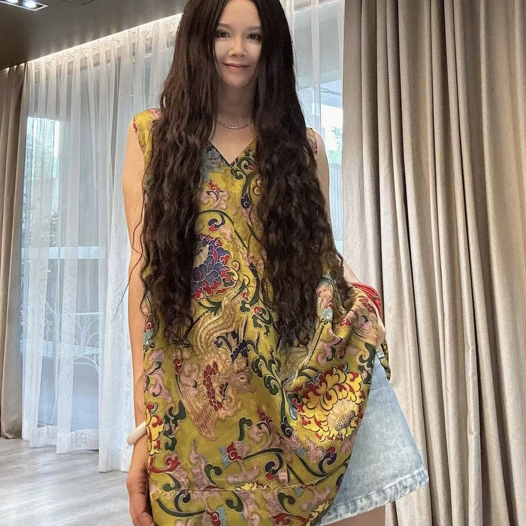 【周周家】私人定制国风宽松无袖春夏款新款花色新中式马甲上衣