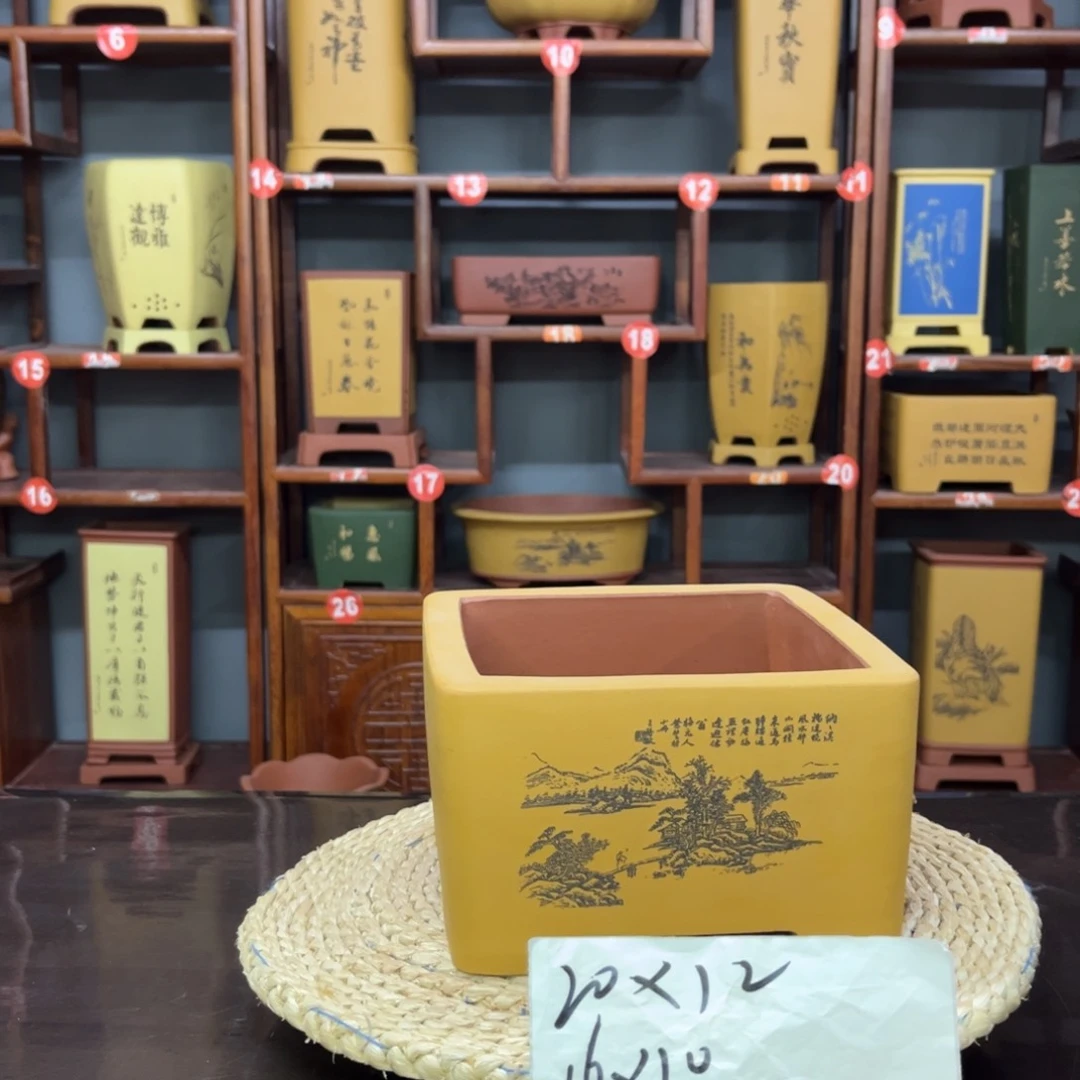 紫砂花盆紫砂花盆