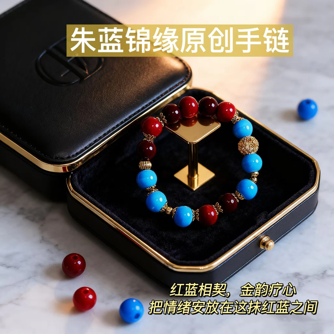 【朱蓝锦缘】原创手链女款精致小饰品百搭ins手链可定制秋冬新款