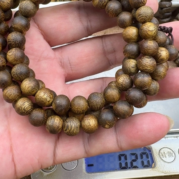 a***人沉香手串乌身手串17克加