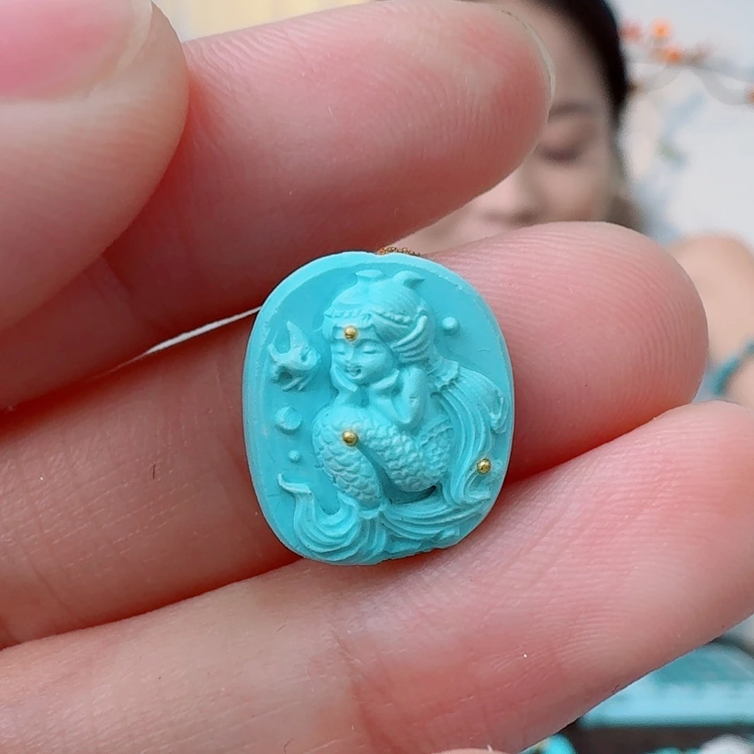 未镶嵌绿松石珠宝奇石