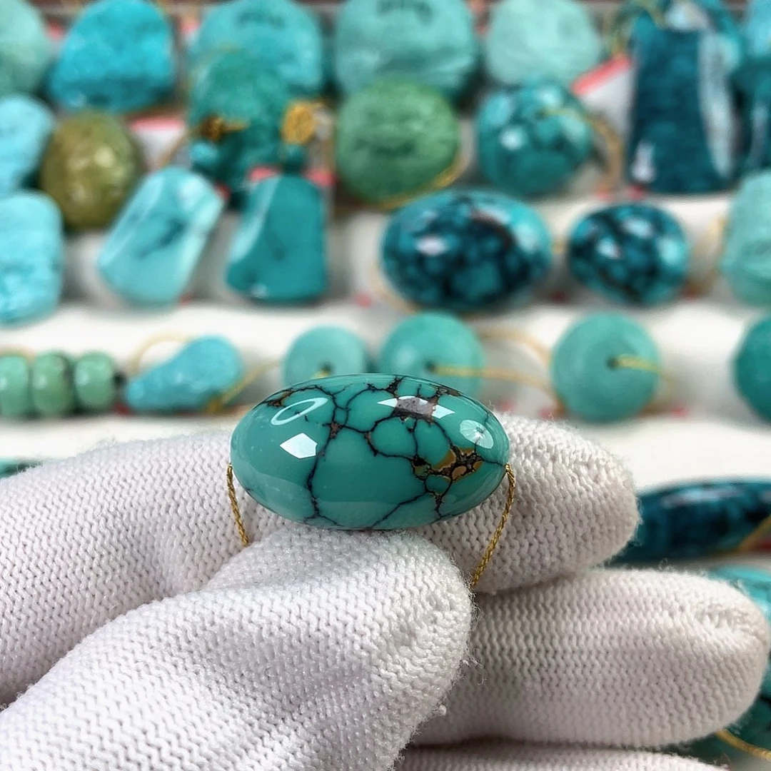 绿松石未镶嵌车挂