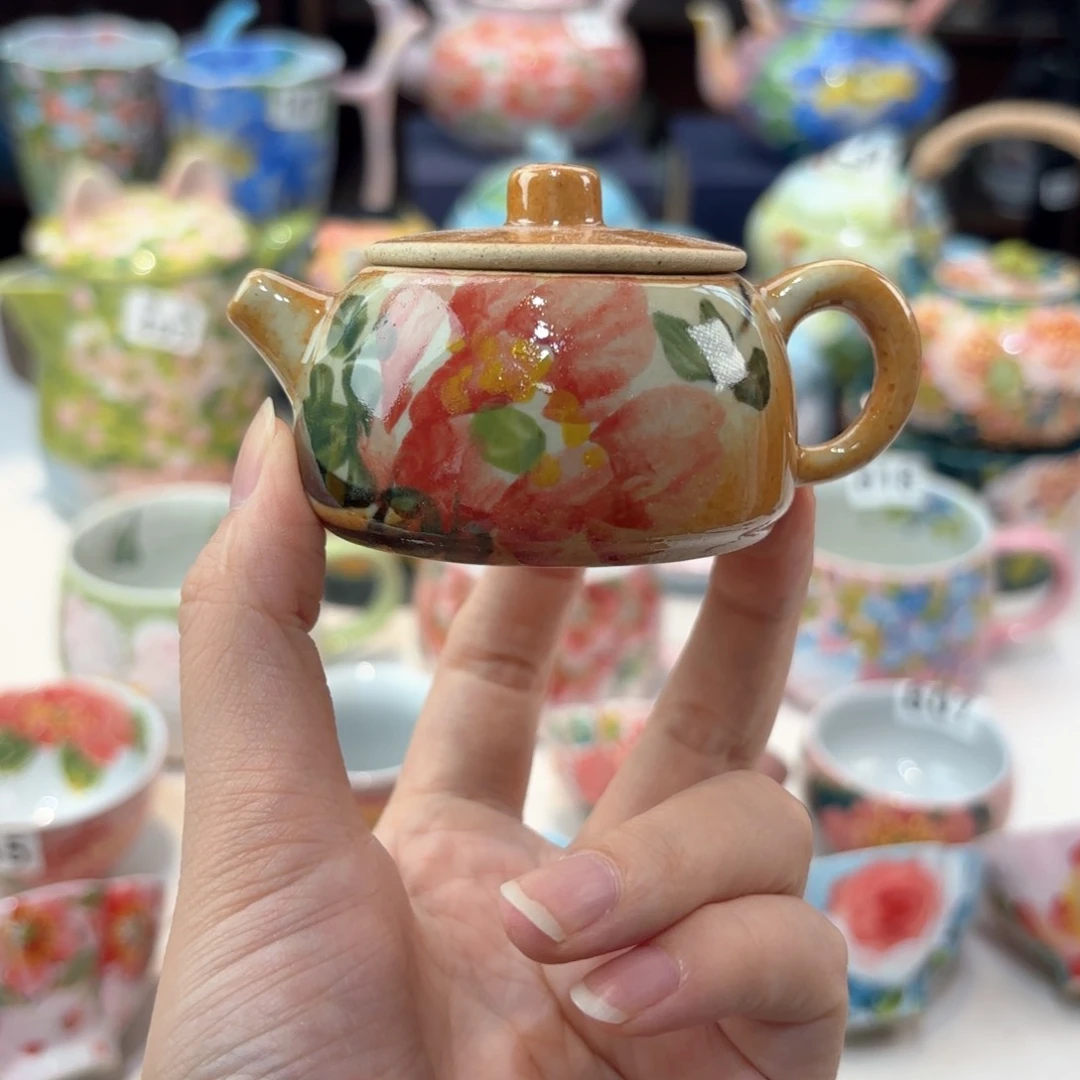 景德镇手绘高温釉下彩陶瓷茶具