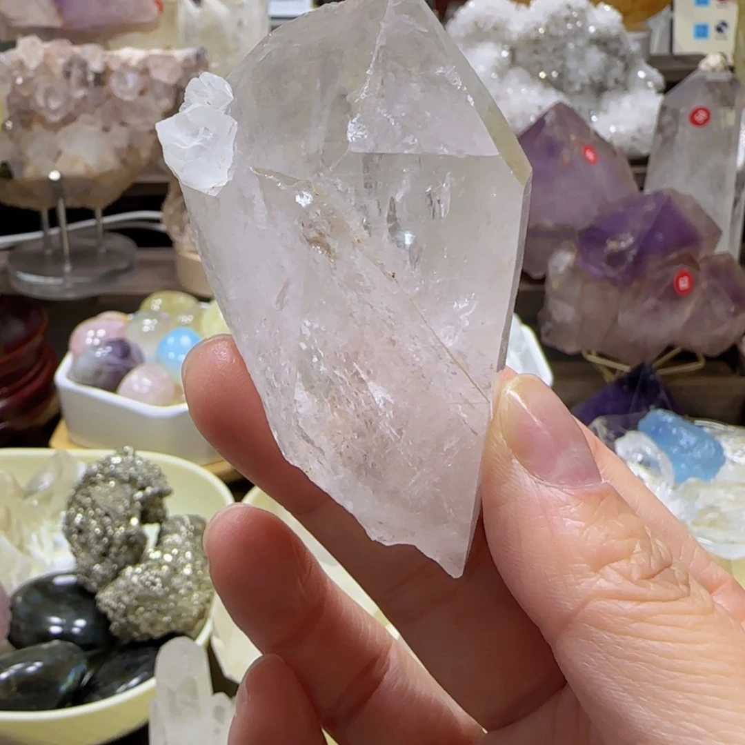 水晶未镶嵌车挂不退换喜马手握