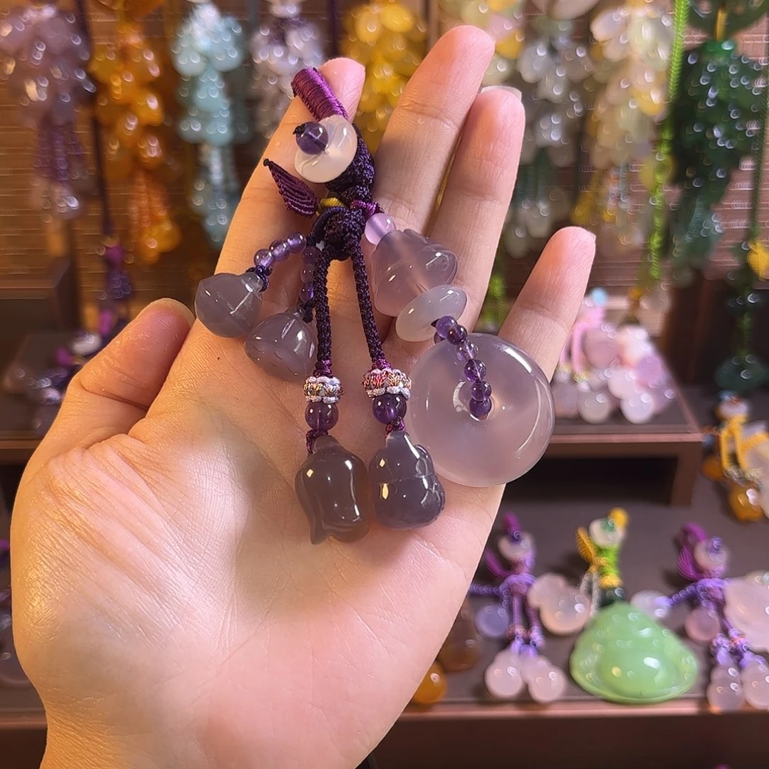 玛瑙/玉髓未镶嵌车挂