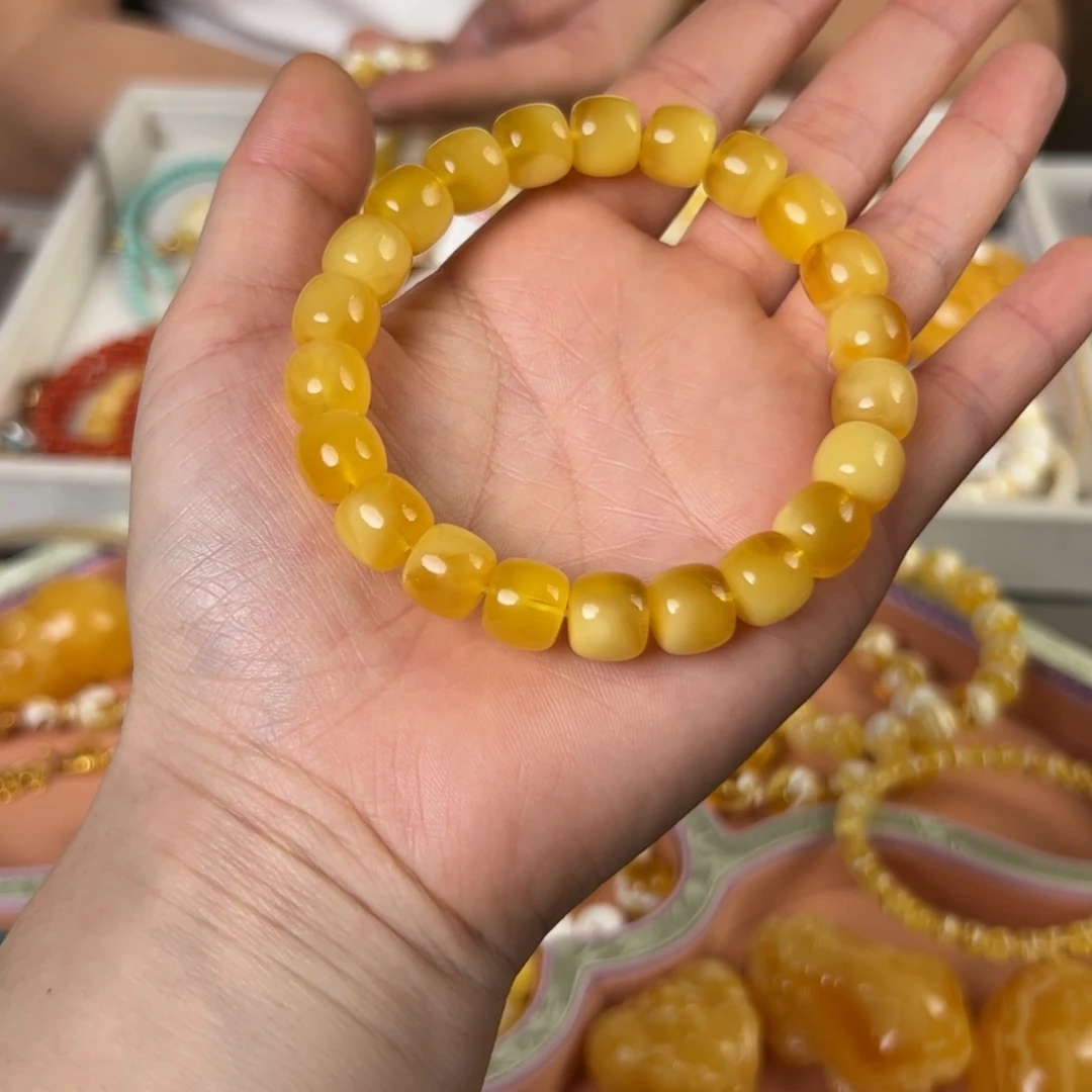 琥珀手链未镶嵌蜜蜡手串