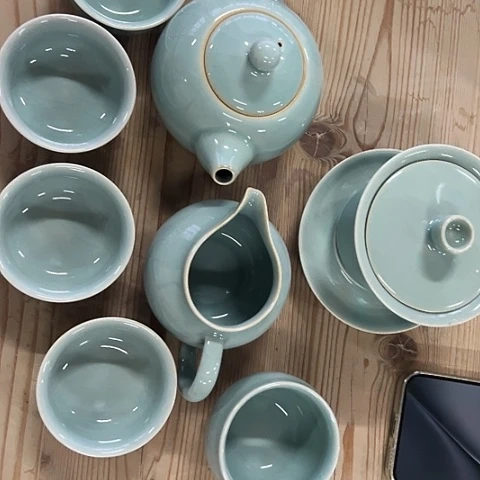 汝瓷茶具微瑕盖碗主人杯福利