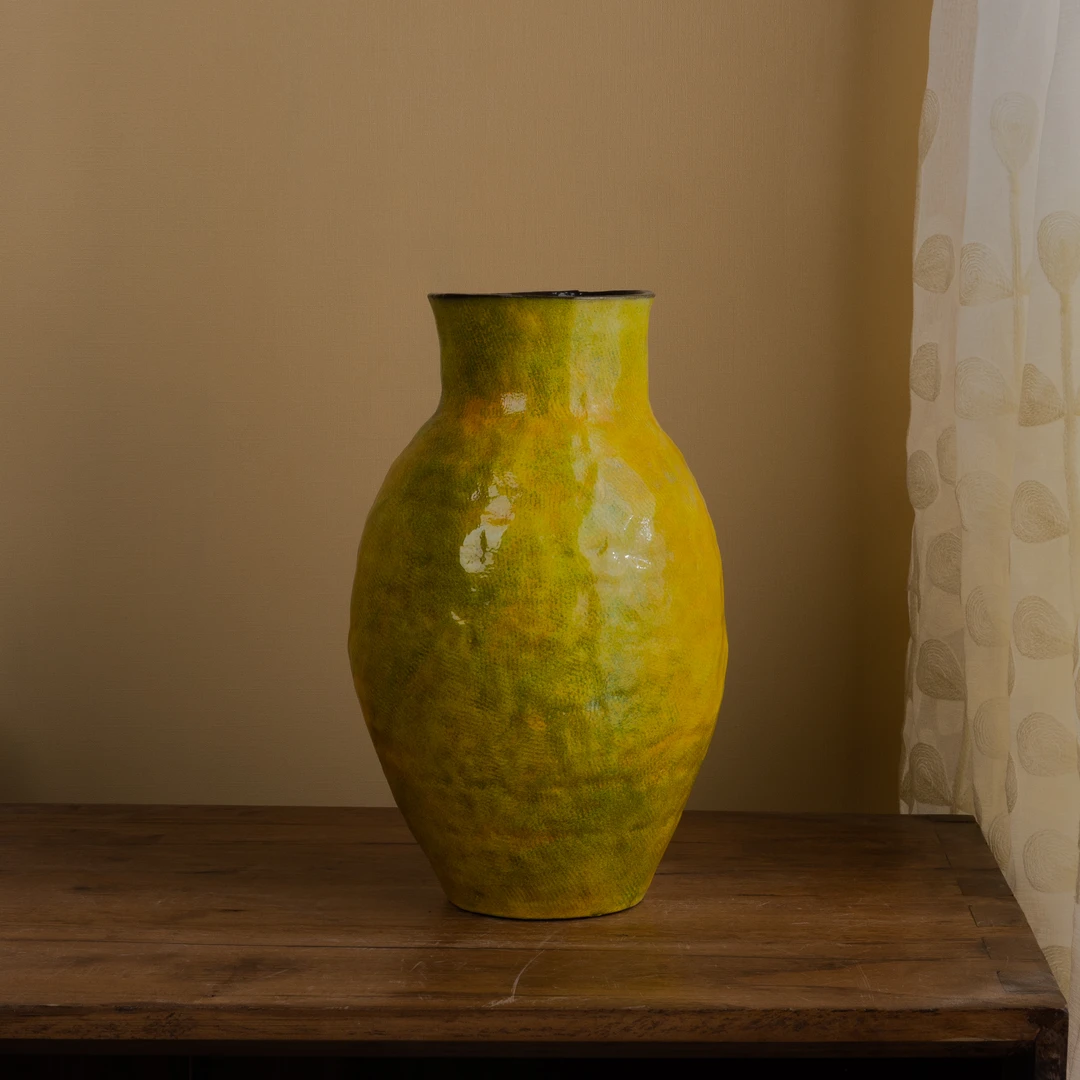 C009 H0600Y7 景德镇陶瓷花器室内桌面摆件（高28口10）