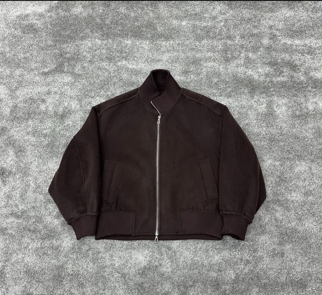 断码清】100%羊毛短款重磅夹克外套N85016